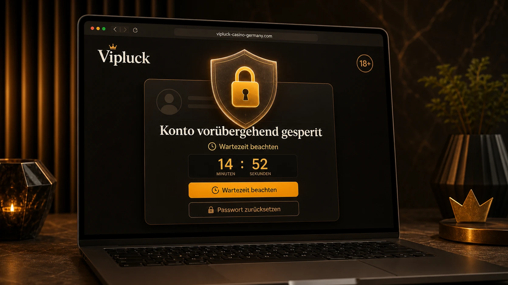 Konto nach mehreren Versuchen gesperrt