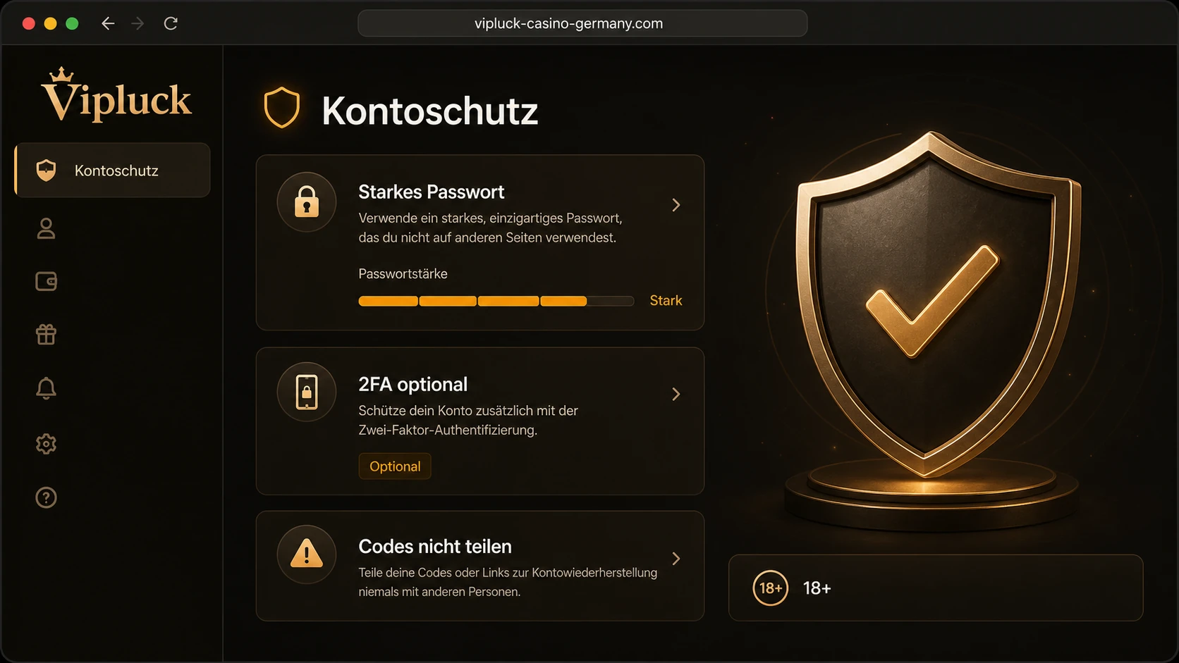 Schutz des Benutzerkontos